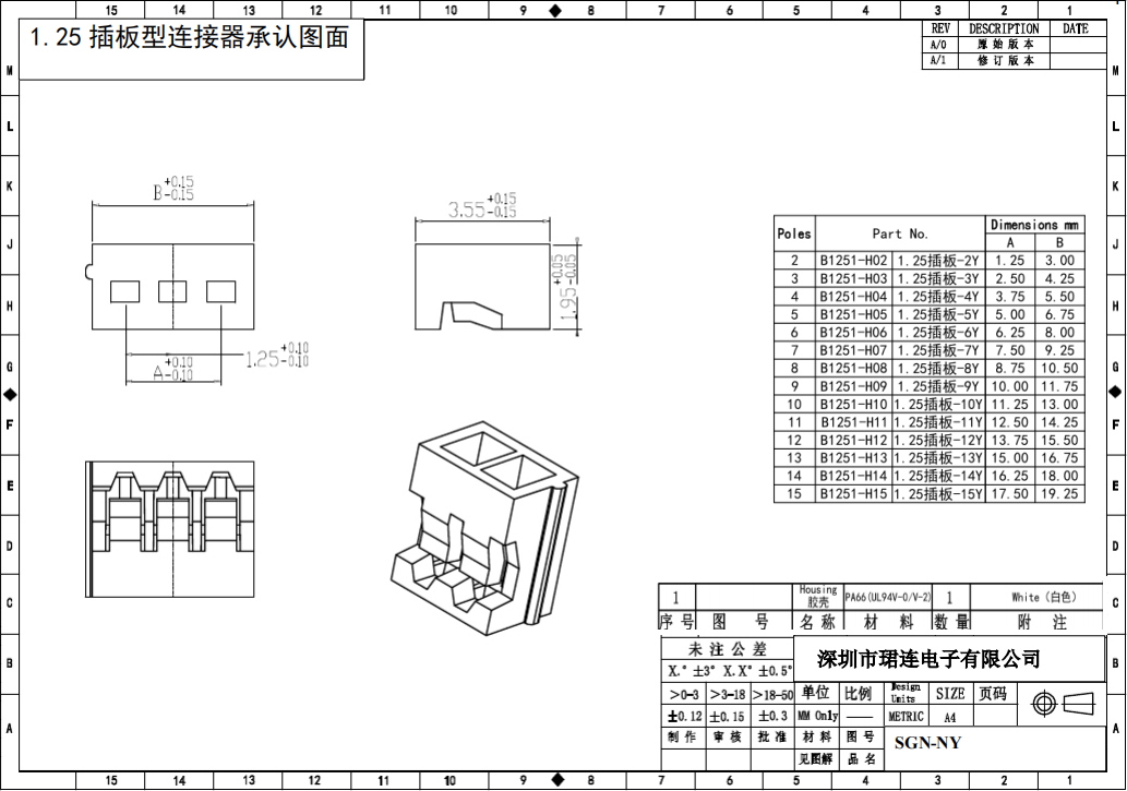 間距1.25-SGN直針